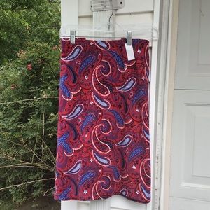 NWT Talbots Multicolor Fun Paisley Elastic Waist